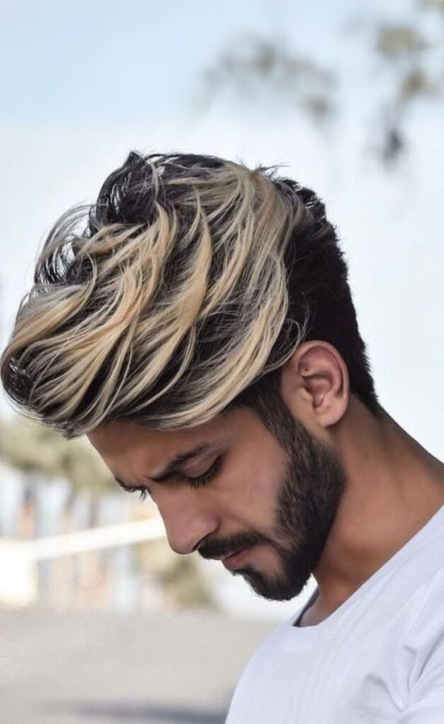 Honey Blonde Highlights on Black Hair