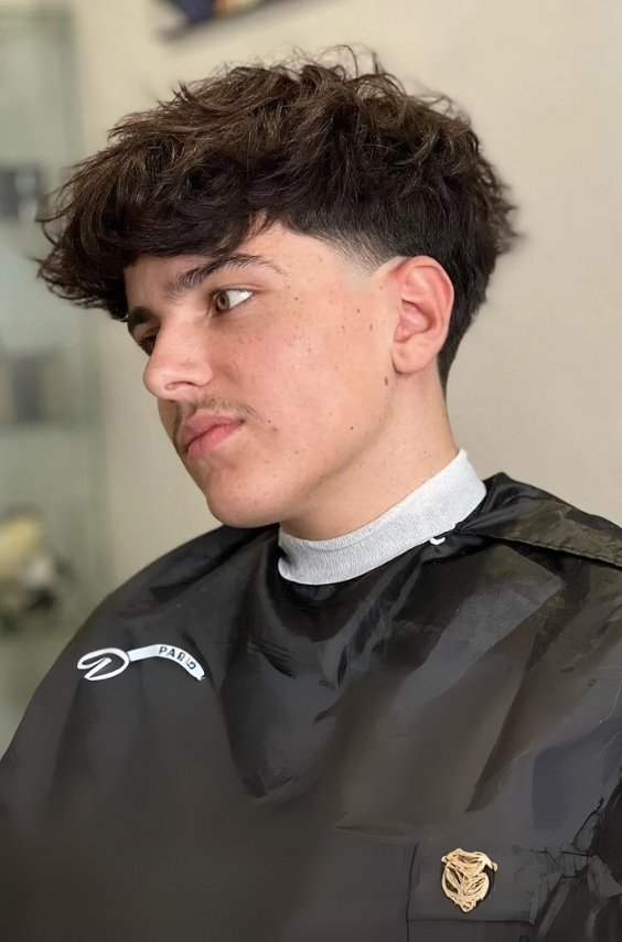 Messy Blowout Taper Fade