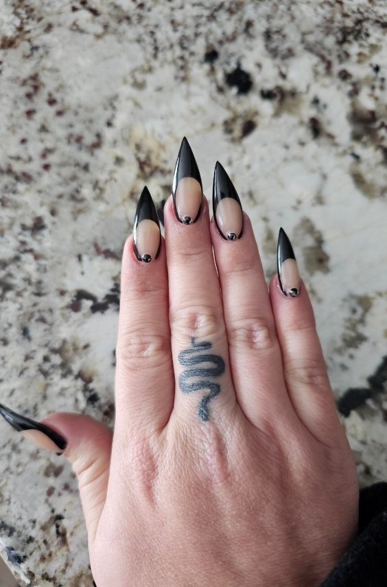 Minimalist Gothic Nails