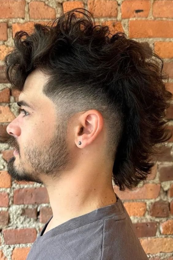 Modern Mohawk For Wavy Hair