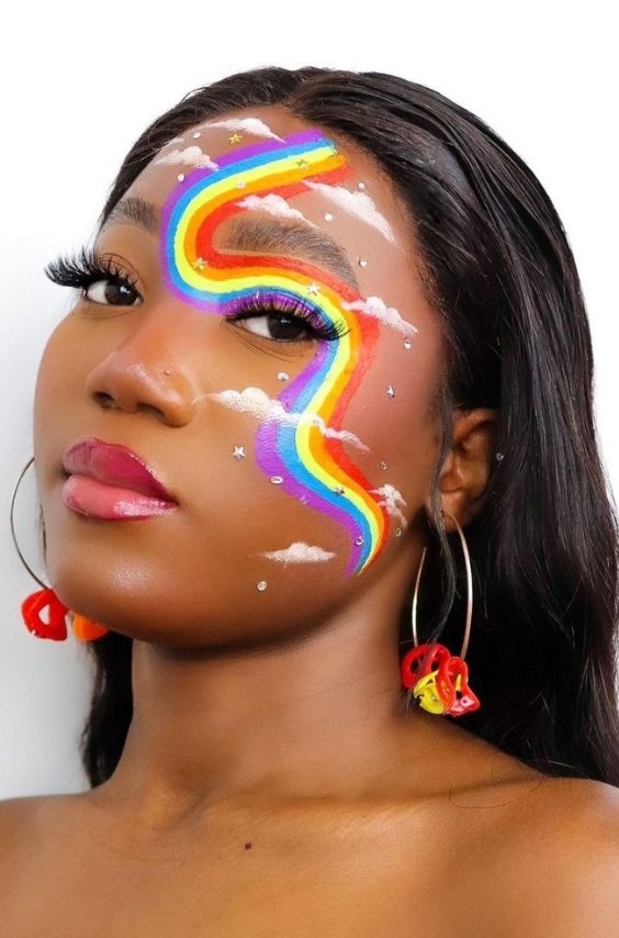 Rainbow Face Paint