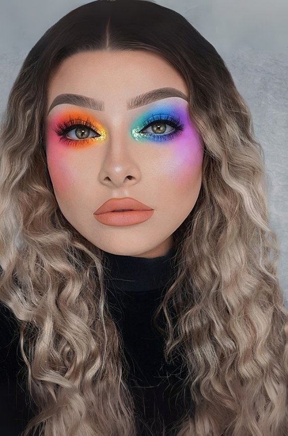 Rainbow Smokey Eye