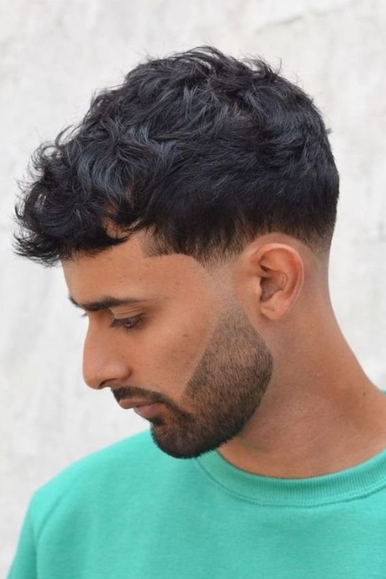 Short Wavy Crop And A Drop Fade