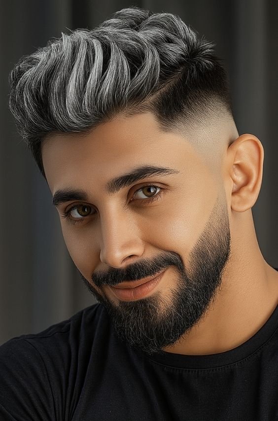 Silver Hair With Highlights