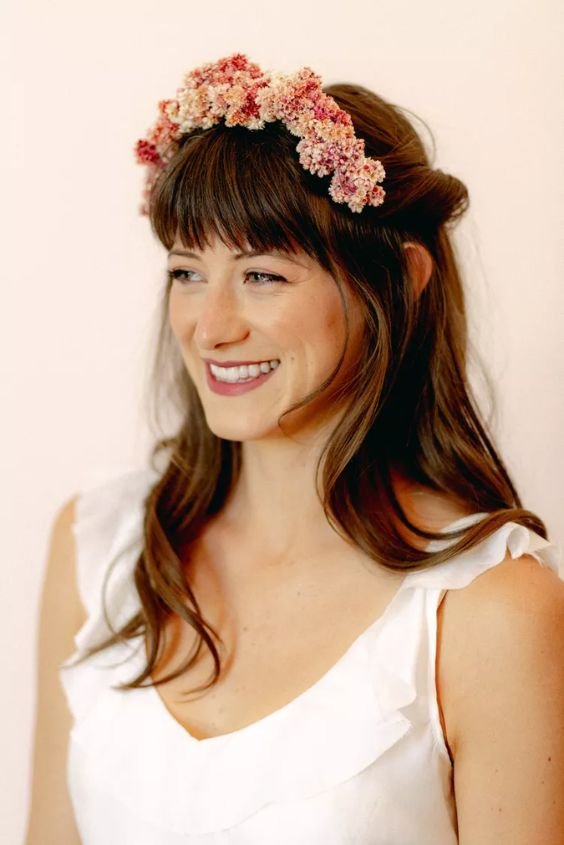 Styled Blunt Bangs