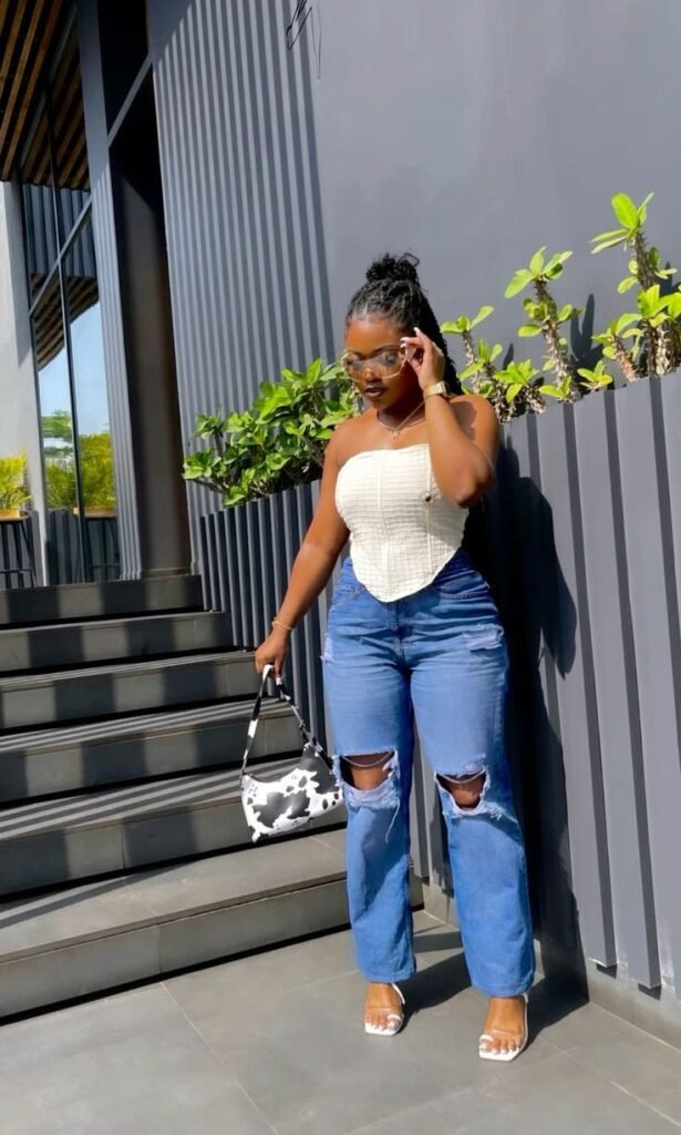 Baggy Jeans + Corset Top