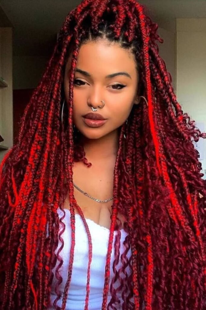 Bloody Box Braids Glam