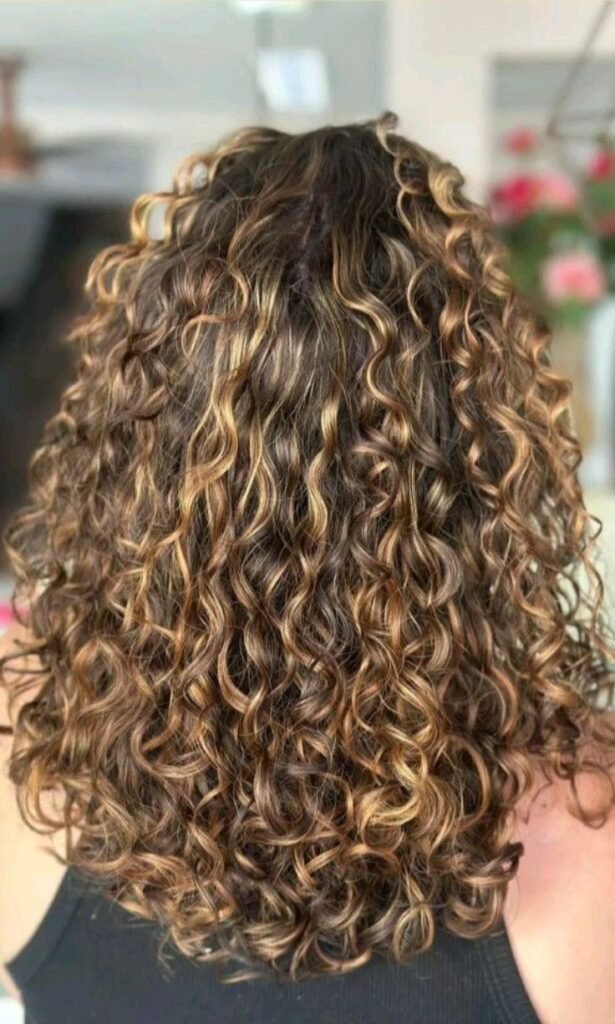 Caramel Balayage Curls