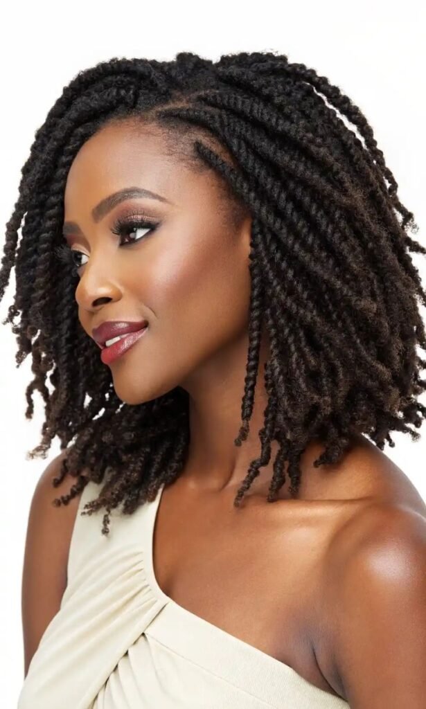 Classic Shoulder-Length Kinky Twists