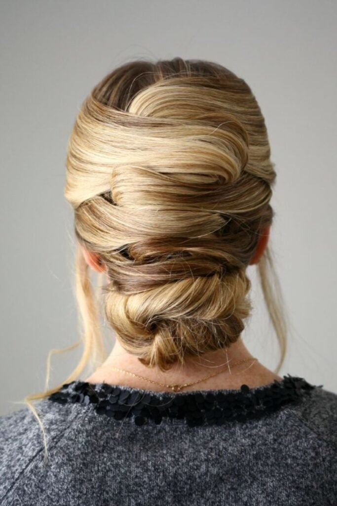 Crisscross Pinned Buns