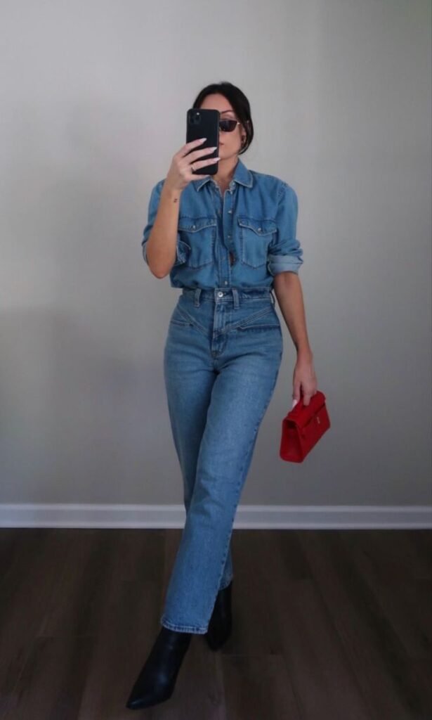 Denim On Denim + Statement Jewelry