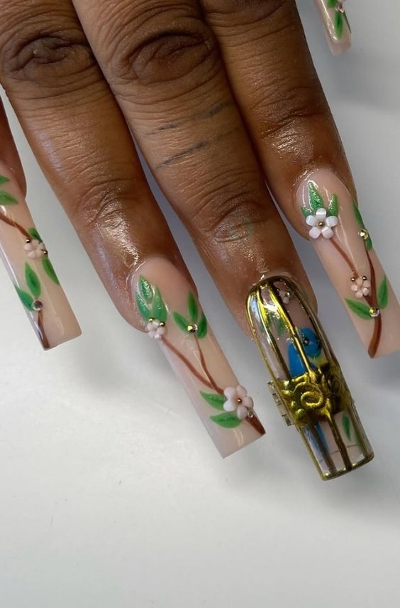 Door-Themed Nails