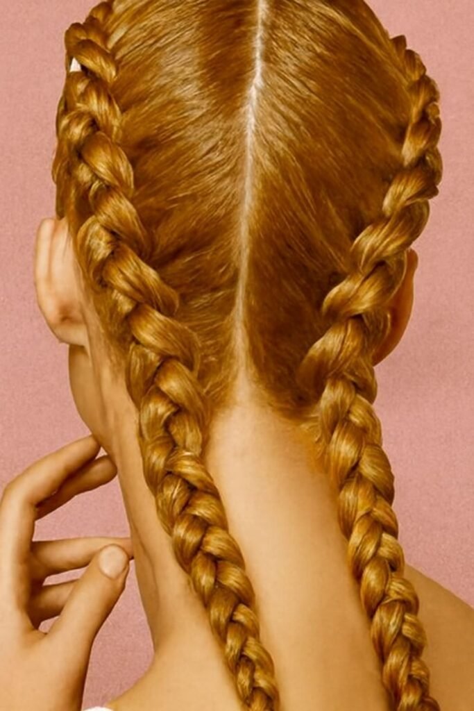 Double French Braids