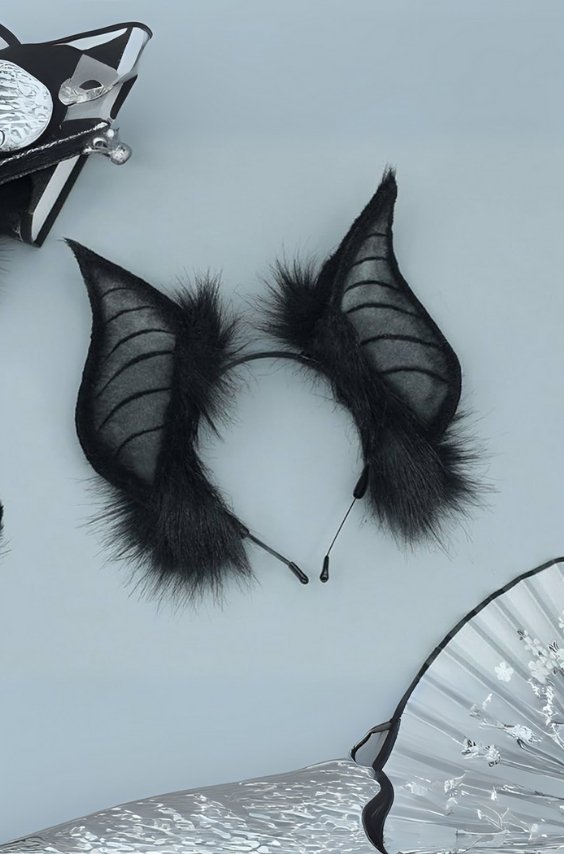 Feathered Bat Headband