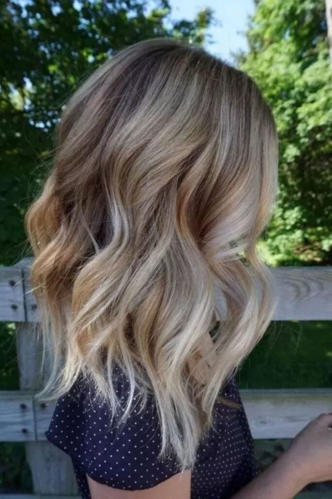 Feminine Vanilla Latte Blonde Hair