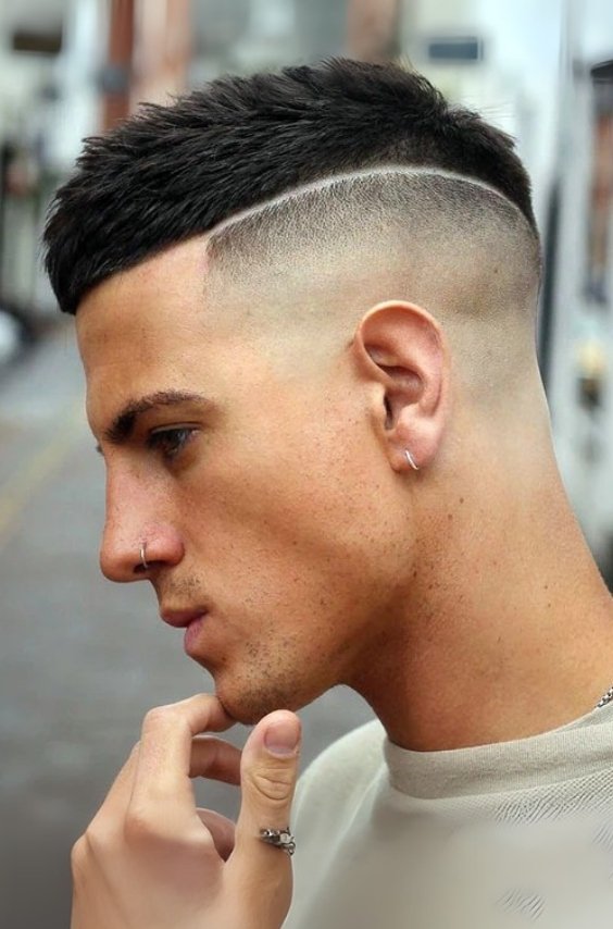 French Crop with Disconnected Undercut