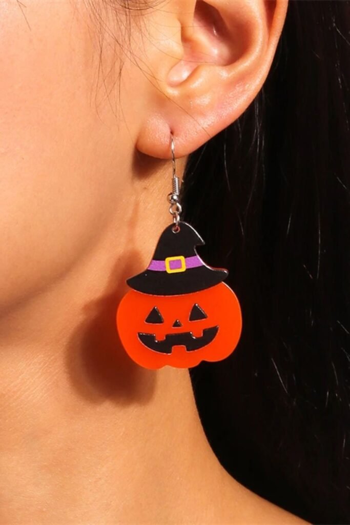Ghostly Jack-O’-Lantern Earrings