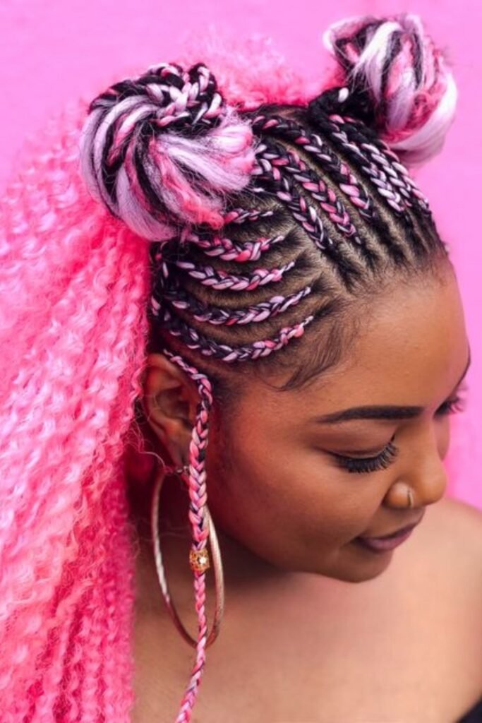 Glow-in-the-Dark Cornrows