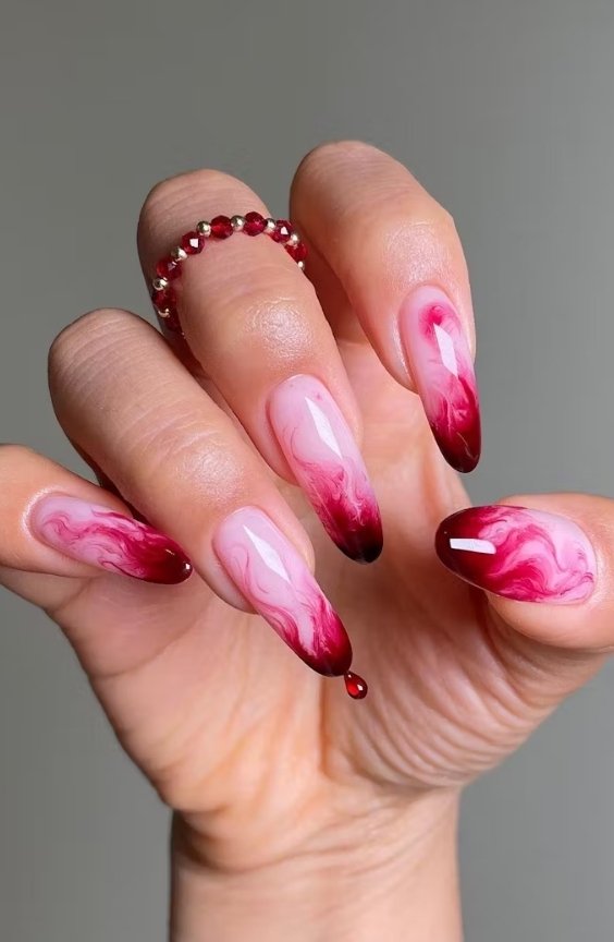 Glow-in-the-Dark Vampire Nails