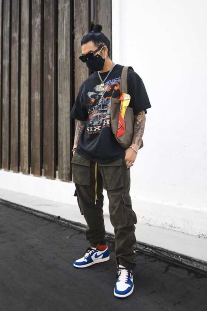 Graphic Tee and Cargo Pants