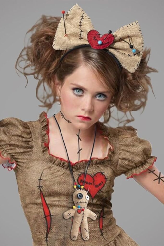 Haunted Doll Curls with Bows