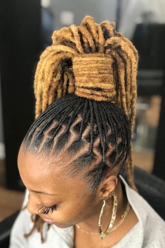 High Ponytail Locs 