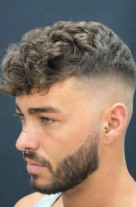 High Skin Fade with Short Curls