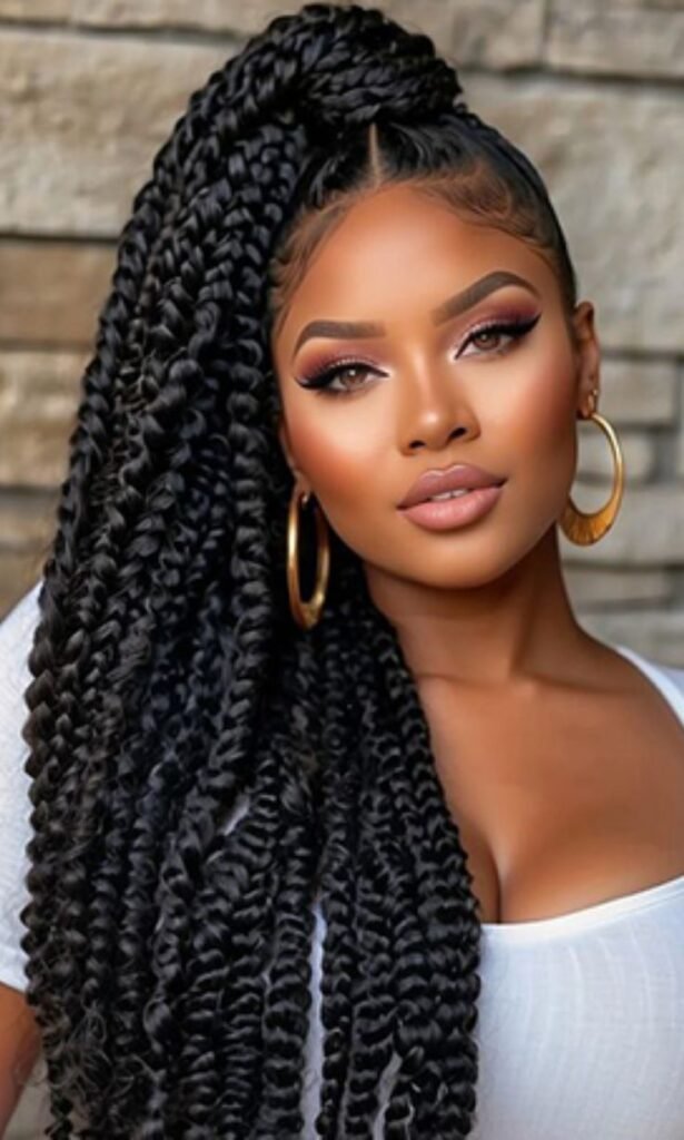 Kinky Twist High Ponytail 