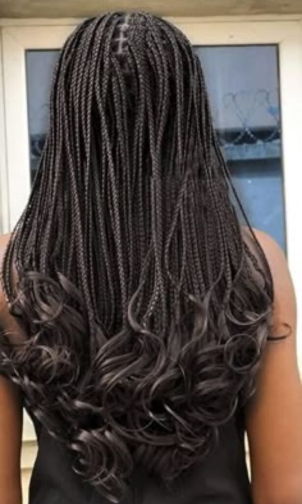 Loose Braids with Feathers