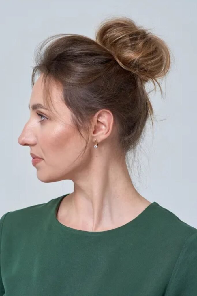 Messy Bun with Bobby Pins