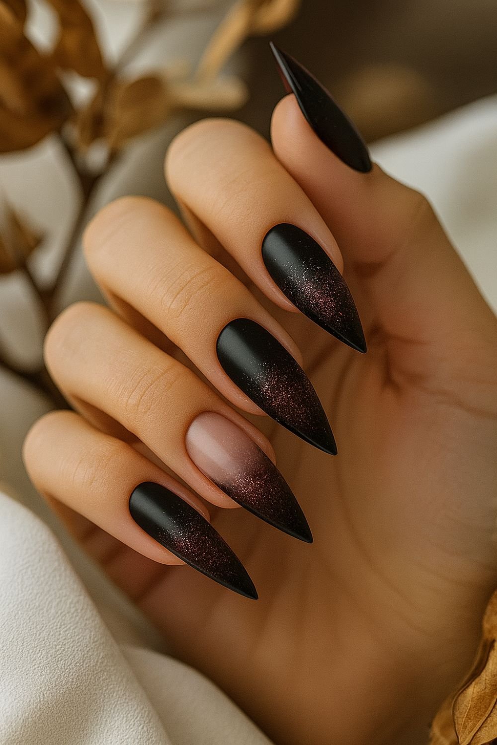 Ombre Vampire Nails