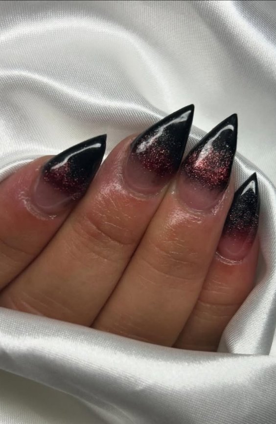 Ombre Vampire Nails