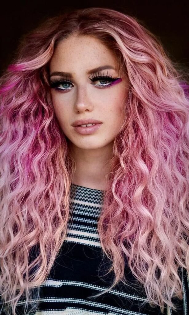 Pastel Ombré Curls