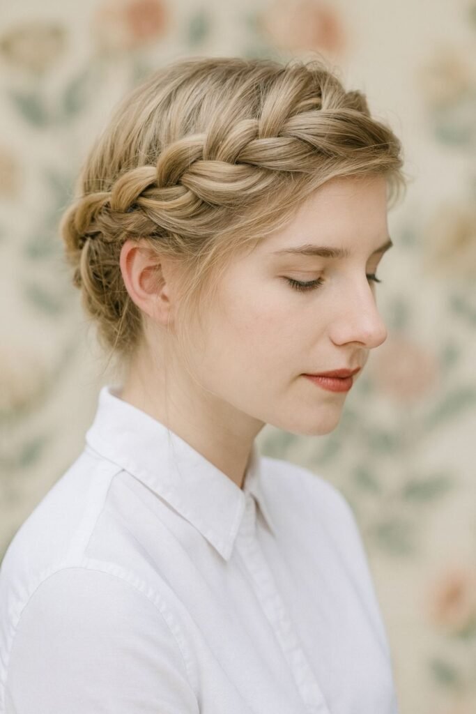 Pinned Crown Braid
