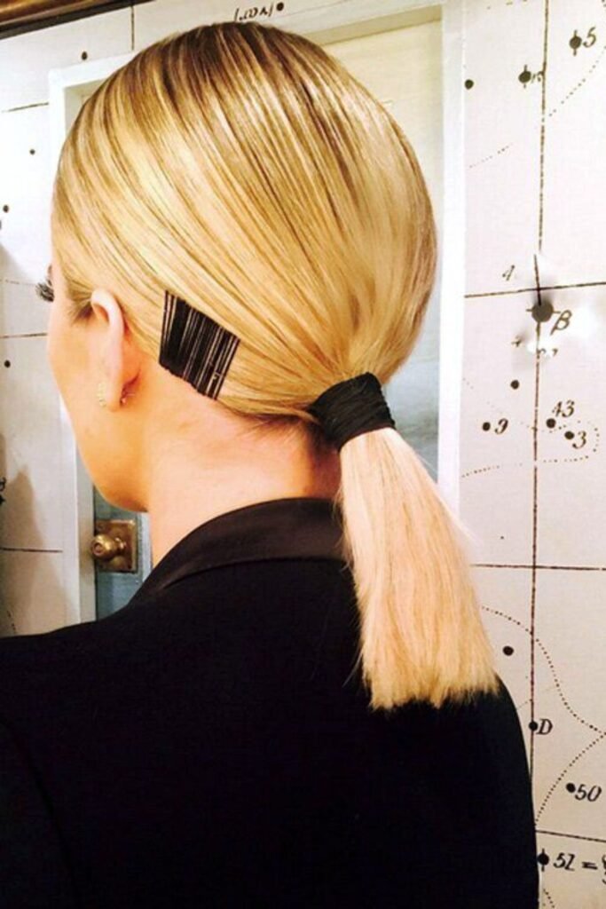 Pinned Sleek Ponytail