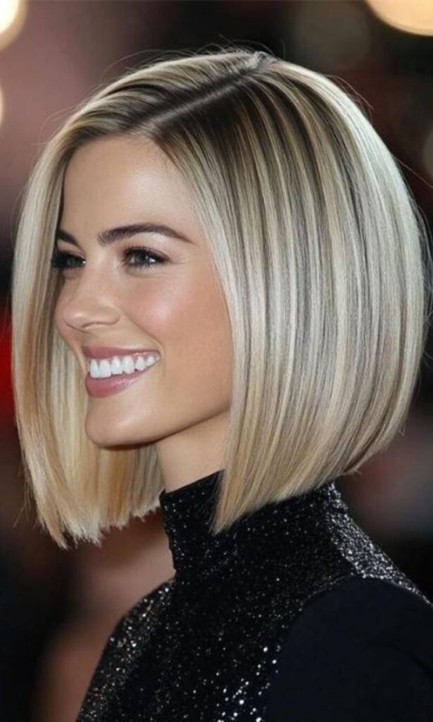 Platinum White With Dark Roots