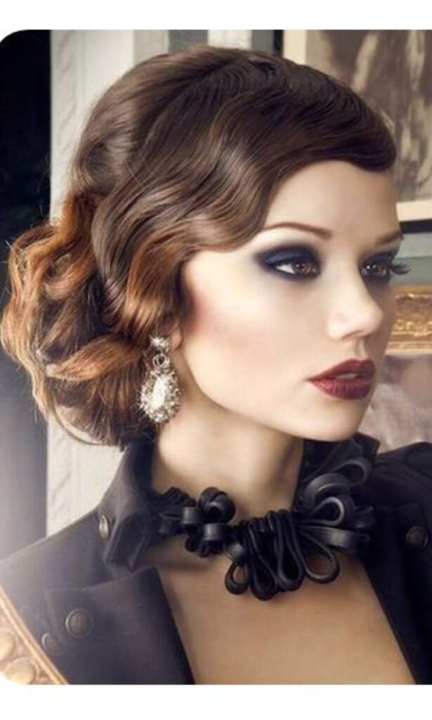 Retro Finger Waves with Vampire Vibe