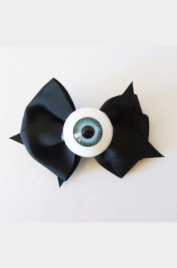 Ribbon Eyeball Bow Clip