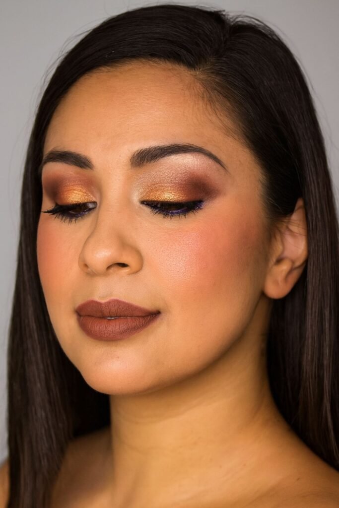 Rustic Brown and Gold Blend