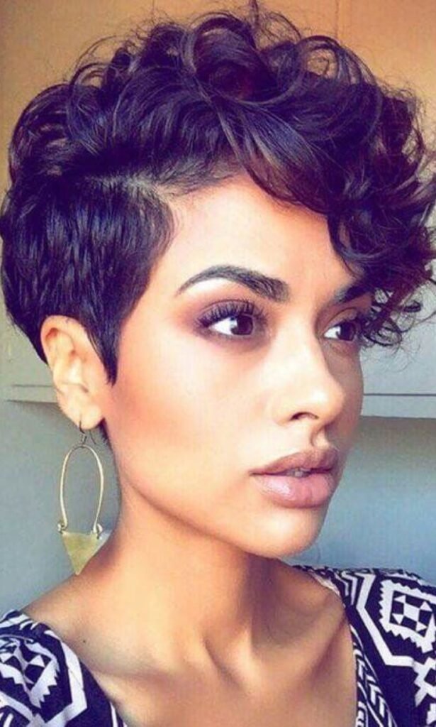 Simple Curly Pixie