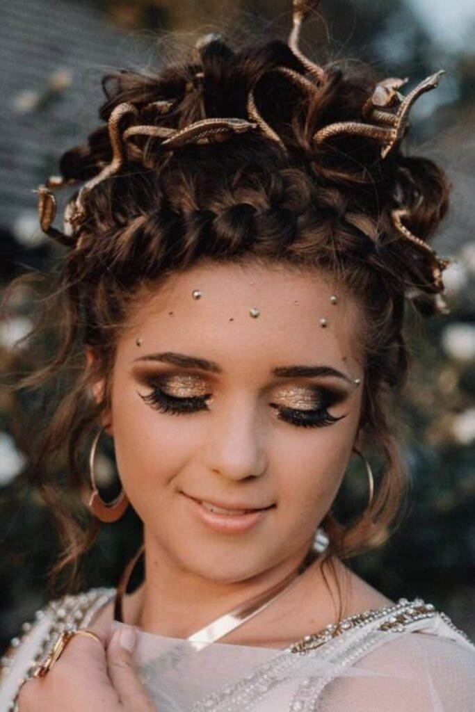 Skeleton-Inspired Braided Crown
