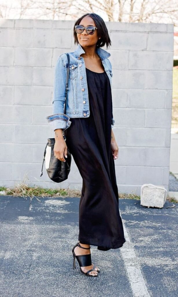 Slip Dress + Denim Jacket
