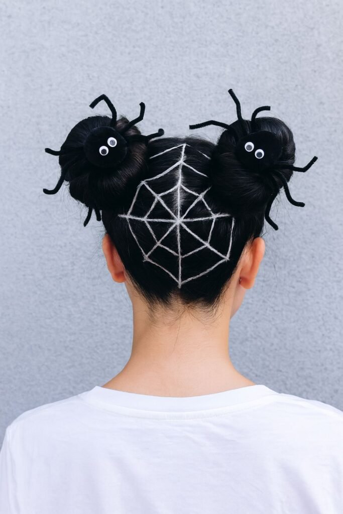 Spiderweb Space Buns