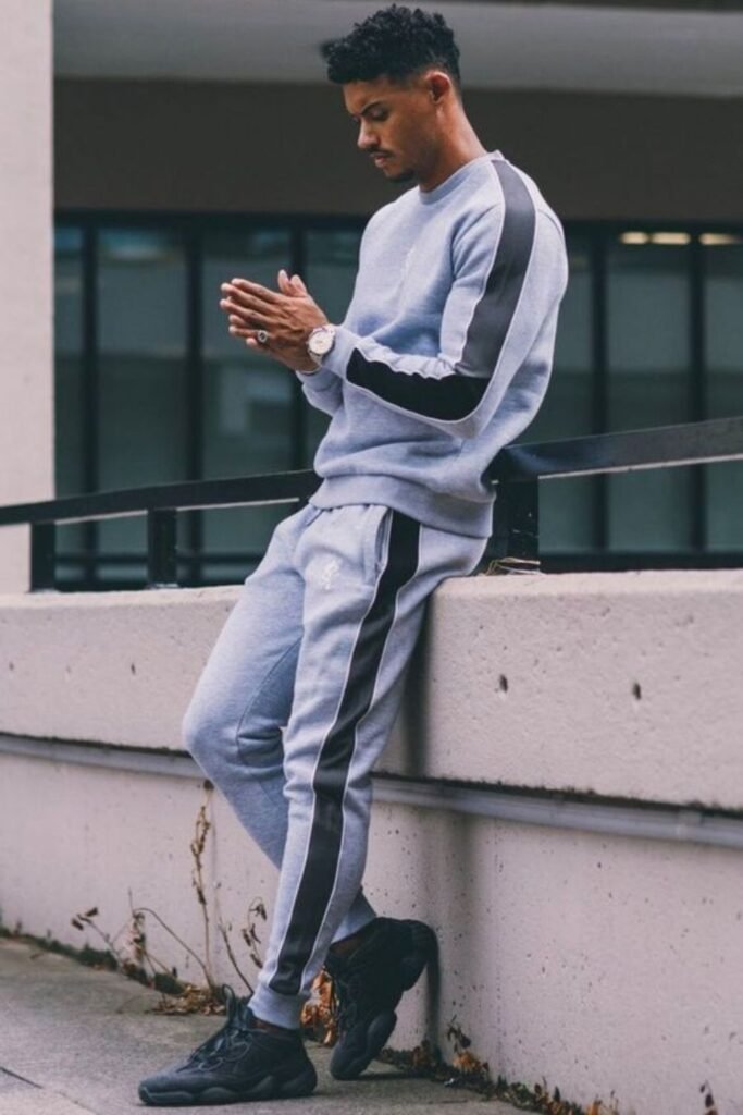 Sporty Style with Tracksuit and Sneakers