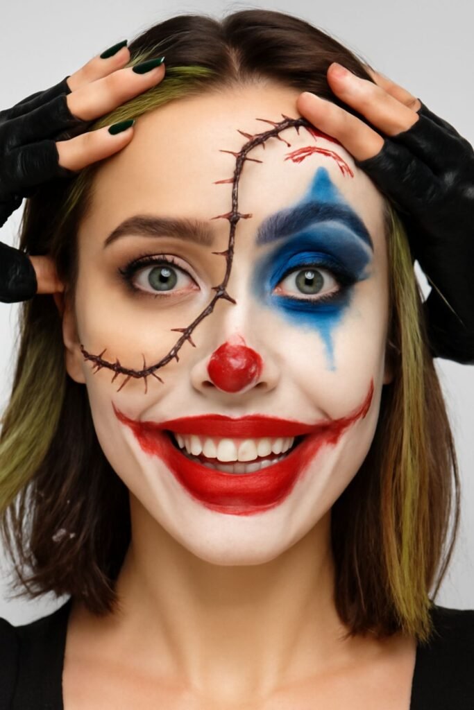Stitched-Face Collage