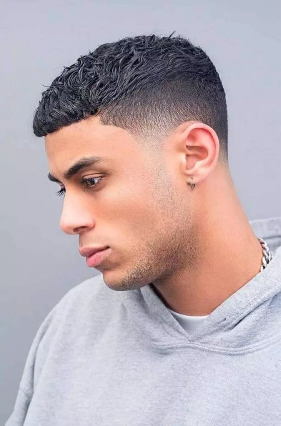 Textured Crop with Taper Fade