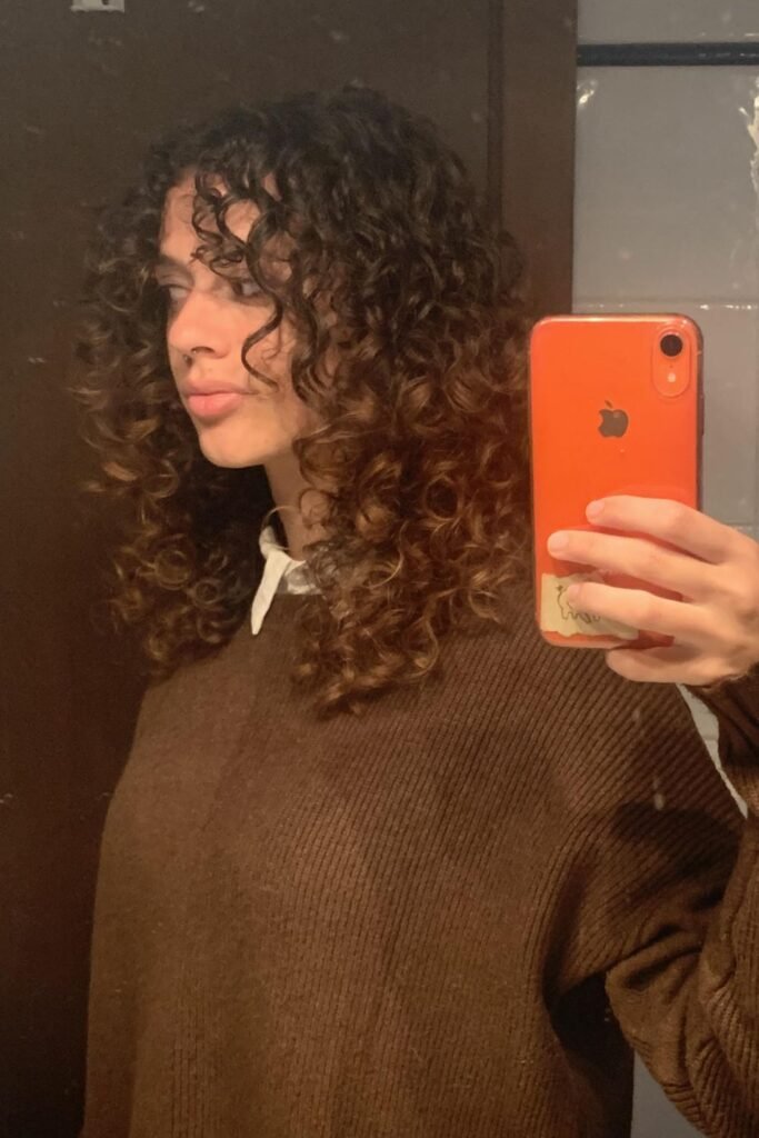 Tinsel-Twisted Curly Hair