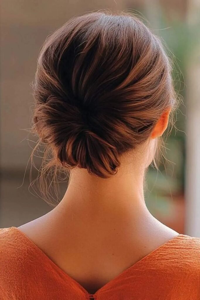 Twisted Low Side Bun