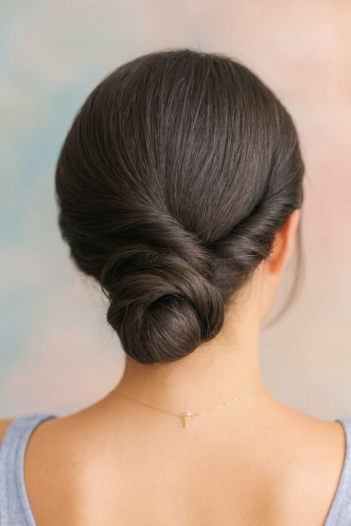 Twisted Side Pinned Bun