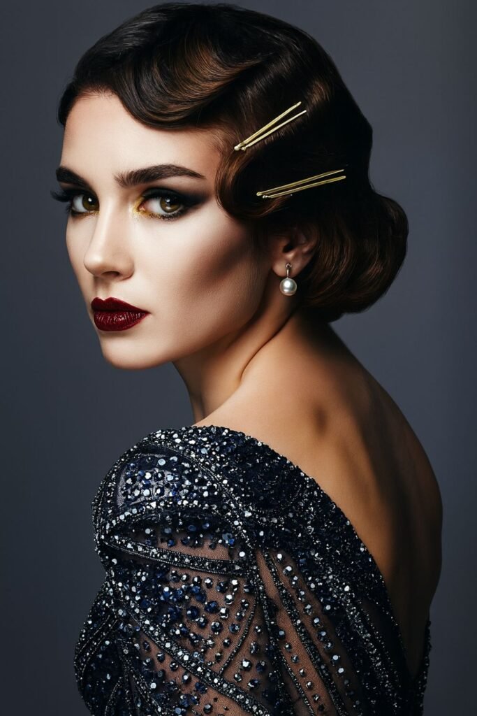 Vintage Pinned Finger Waves